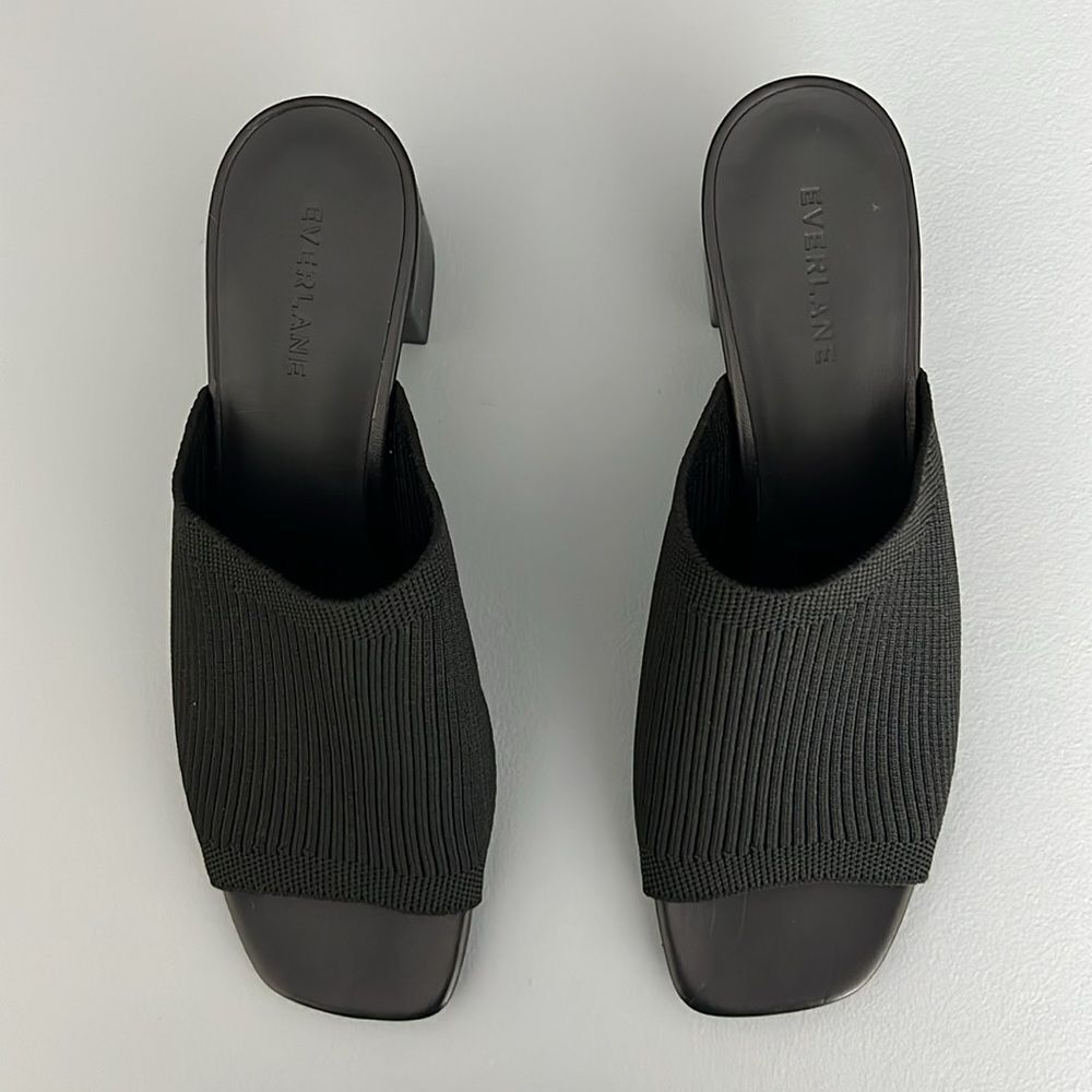 New Everlane The Glove Mule in ReKnit Black Size 9.5 - Picture 4 of 12